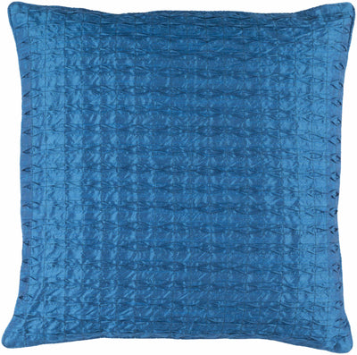 Leconfield Blue Textured Square Throw Pillow - Clearance