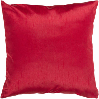 Leighton Red Square Throw Pillow