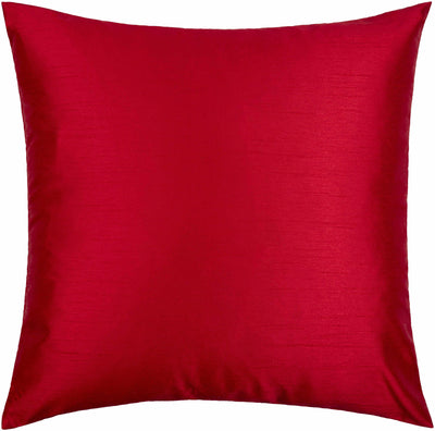 Leighton Red Square Throw Pillow