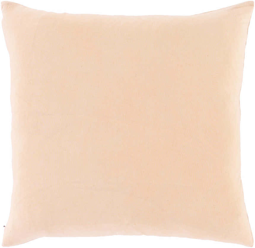 Leiston Peach Geometric Square Pillow - Clearance