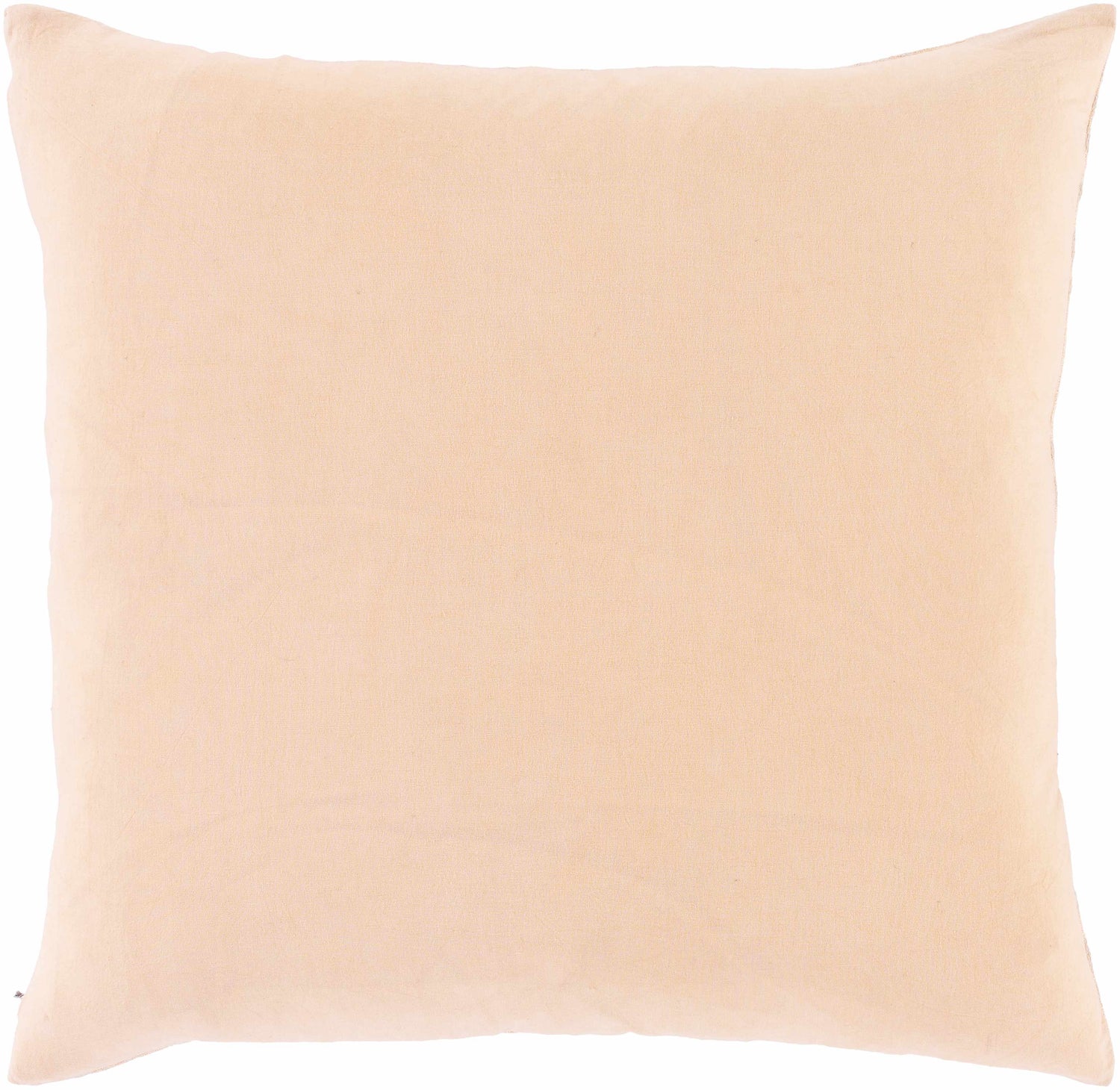 Leiston Peach Geometric Square Pillow - Clearance