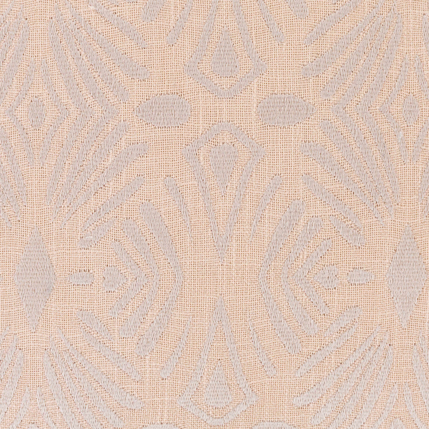 Leiston Peach Geometric Square Pillow - Clearance