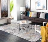 Lenzburg Faux Silk Abstract Rug