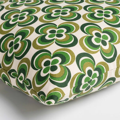 Lepanto Green Retro Geometric Accent Pillow - Clearance