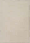 Close-up of a beige Lesmahagow Clearance Rug. Hand-loomed wool rug with geometric diamond and zigzag patterns. Design-Rectangle-576