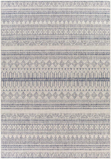 Close-up of the Lungaog Gray Area Rug, showcasing its charcoal, gray, and nutmeg contemporary geometric pattern. Design-Rectangle-537