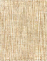 Close-up of the hand-woven Leyton Natural Jute Rug, featuring a textured ivory and tan weave pattern. Design-Rectangle-810