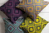 Camblesforth Purple Throw Pillow - Clearance