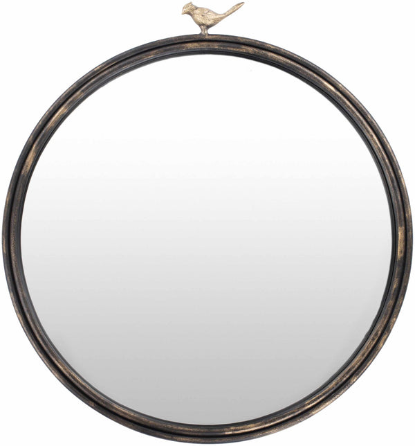 Loughlinstown Gold Frame Round Mirror