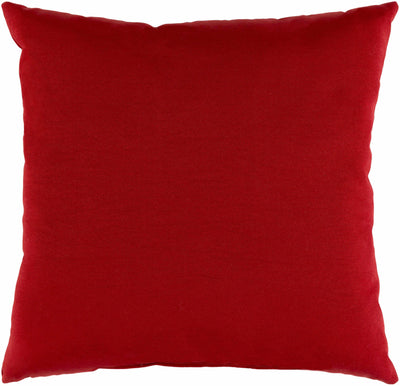 Lehigh Red Solid Throw Pillow