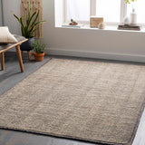 Libagon Beige Striped Wool Area Rug - Clearance