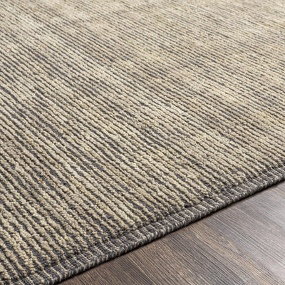 Libagon Beige Striped Wool Area Rug - Clearance