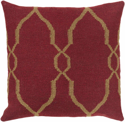 Linfield Red Geometric Accent Pillow - Clearance