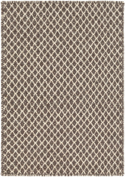 Lingo Brown Trellis Flatweave Rug - Clearance