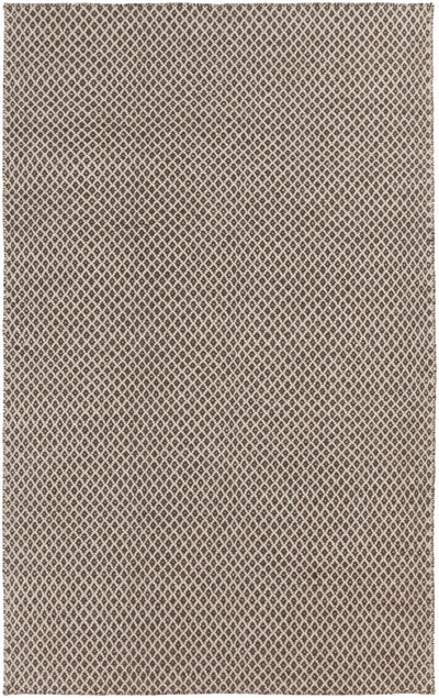 Lingo Brown Trellis Flatweave Rug - Clearance