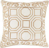 Lititz Gold Geometric Scroll Accent Pillow - Clearance