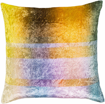 Livonia Rainbow Velvet Ombre Throw Pillow - Clearance