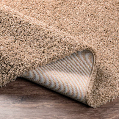 Dark Tan Solid Area Rug - Clearance