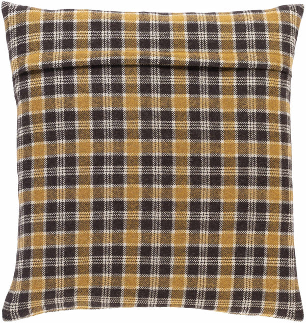 Llanfachreth Golden Plaid Accent Pillow - Clearance