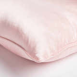 Langho Blush Satin Throw Pillow - Clearance