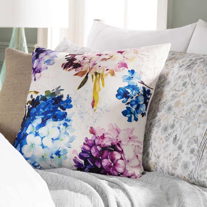 Langtoft Floral Splash Throw Pillow - Clearance