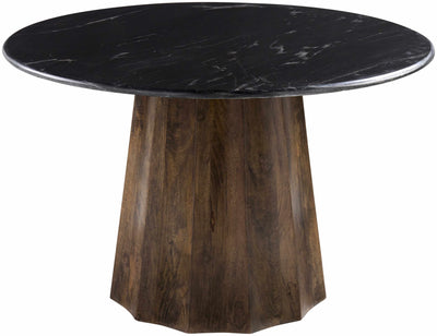 Stanghella Distressed Wood Sculpted Base Dining Table