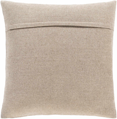 Lockland Beige Square Throw Pillow