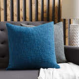 Loki Deep Teal Square Throw Pillow - Clearance