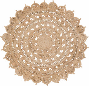 Longville Round Jute Rug - Clearance