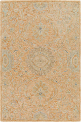 Lonoy 2x3 Small Coral Wool Carpet - Clearance