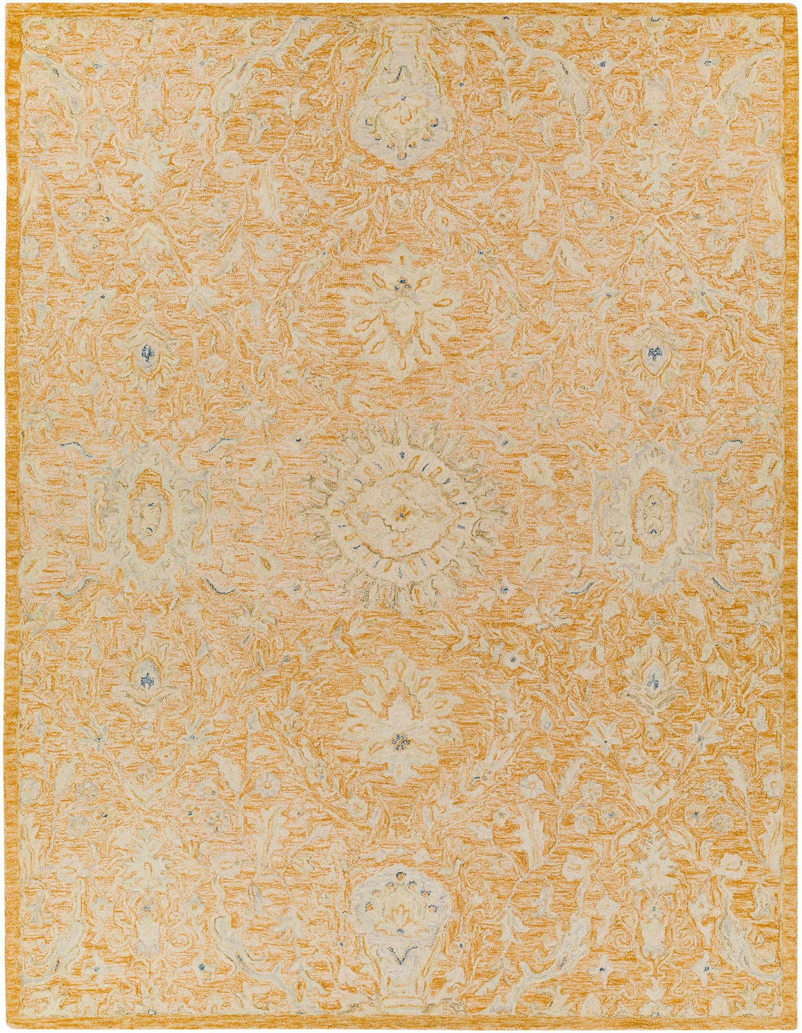 Lonoy 2x3 Small Coral Wool Carpet - Clearance