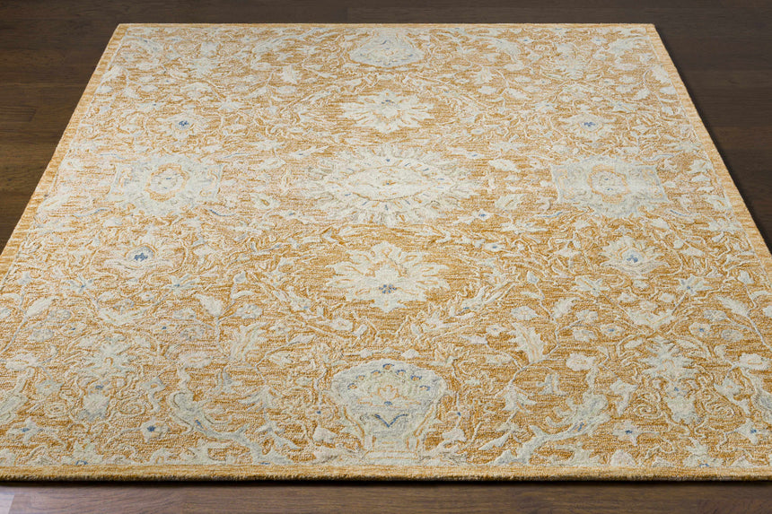 Lonoy 2x3 Small Coral Wool Carpet - Clearance