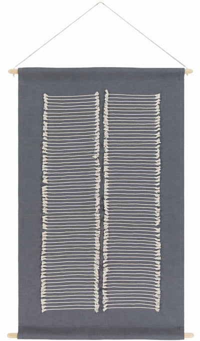 Lopez Navy Cotton Striped Wall Hanging