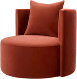 Vendychany Burgundy Swivel Chair - Clearance