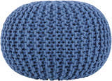 Eisenberg Woven Gray Pouf