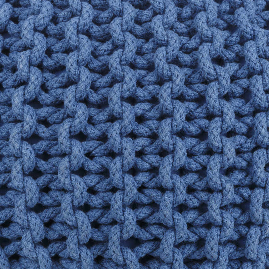 Eisenberg Woven Gray Pouf