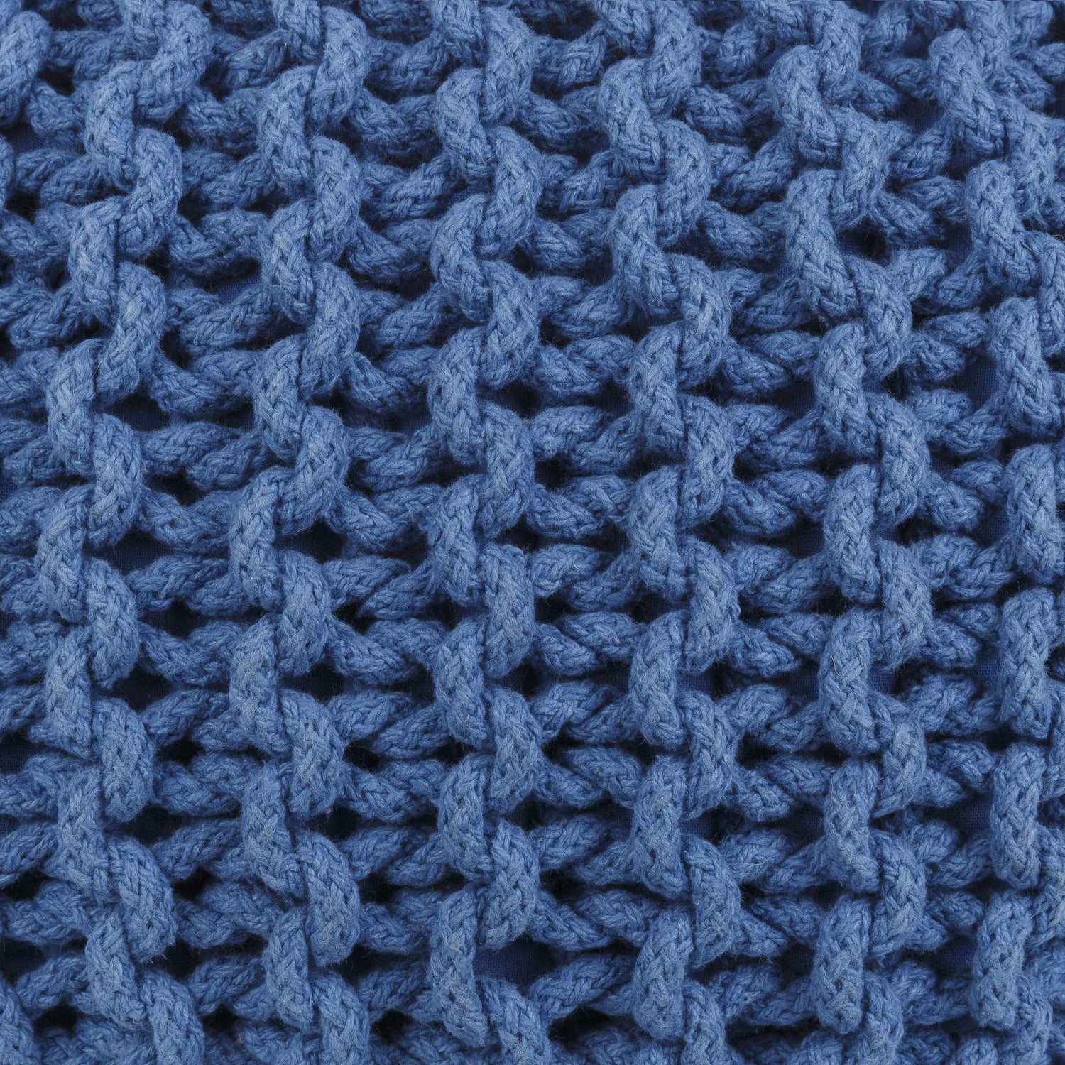 Eisenberg Woven Gray Pouf