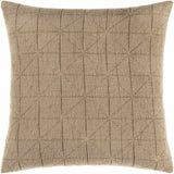 Lisa Beige Square Throw Pillow