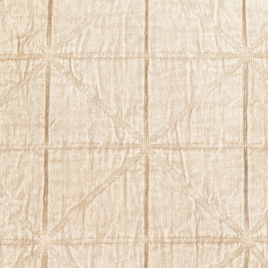 Lisa Beige Square Throw Pillow