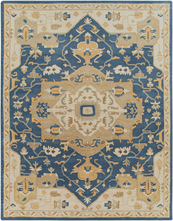 Broomfield 1145 Hand Tufted Blue Wool Rug