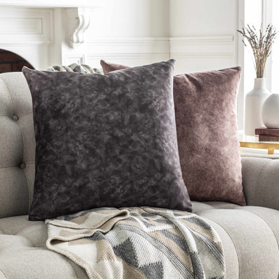 Altavas Black Gray Square Throw Pillow - Clearance