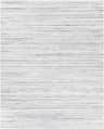 Close-up of the Lubigan Area Rug. Hand-loomed, contemporary style with charcoal and light gray horizontal stripes. Design-Rectangle-810