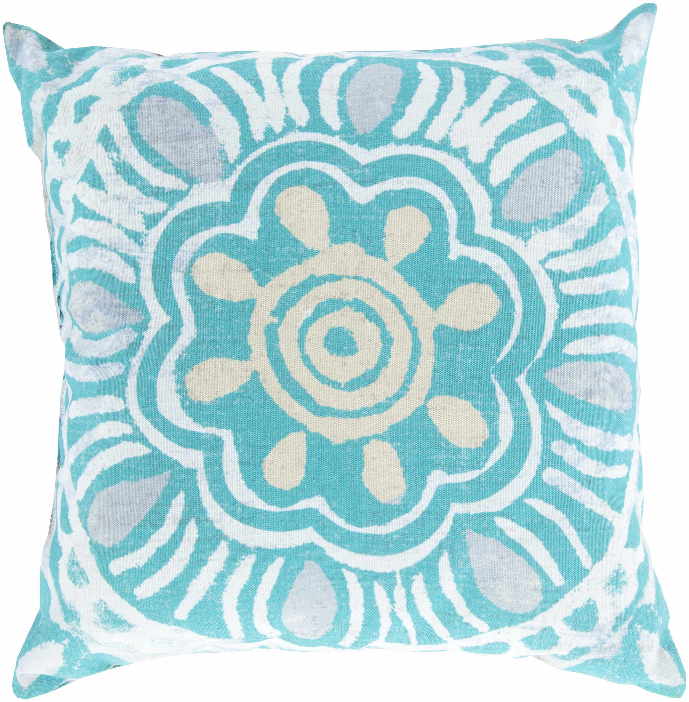 Reverse side of Lugulu Throw Pillow, focusing on underside structure and material.Coastal Throw PillowsBacking  18"H x 18"W Square Pillow Cover
