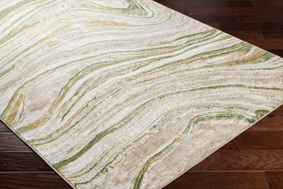 Live Marble Green Area Rug