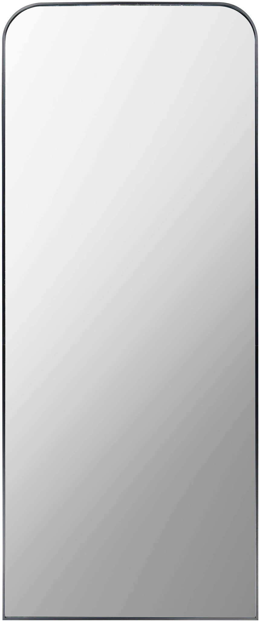Lavezzola Black Frame Rounded Corners Mirror