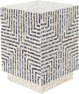 Lipayran Geometric Mosaic Pattern End Table