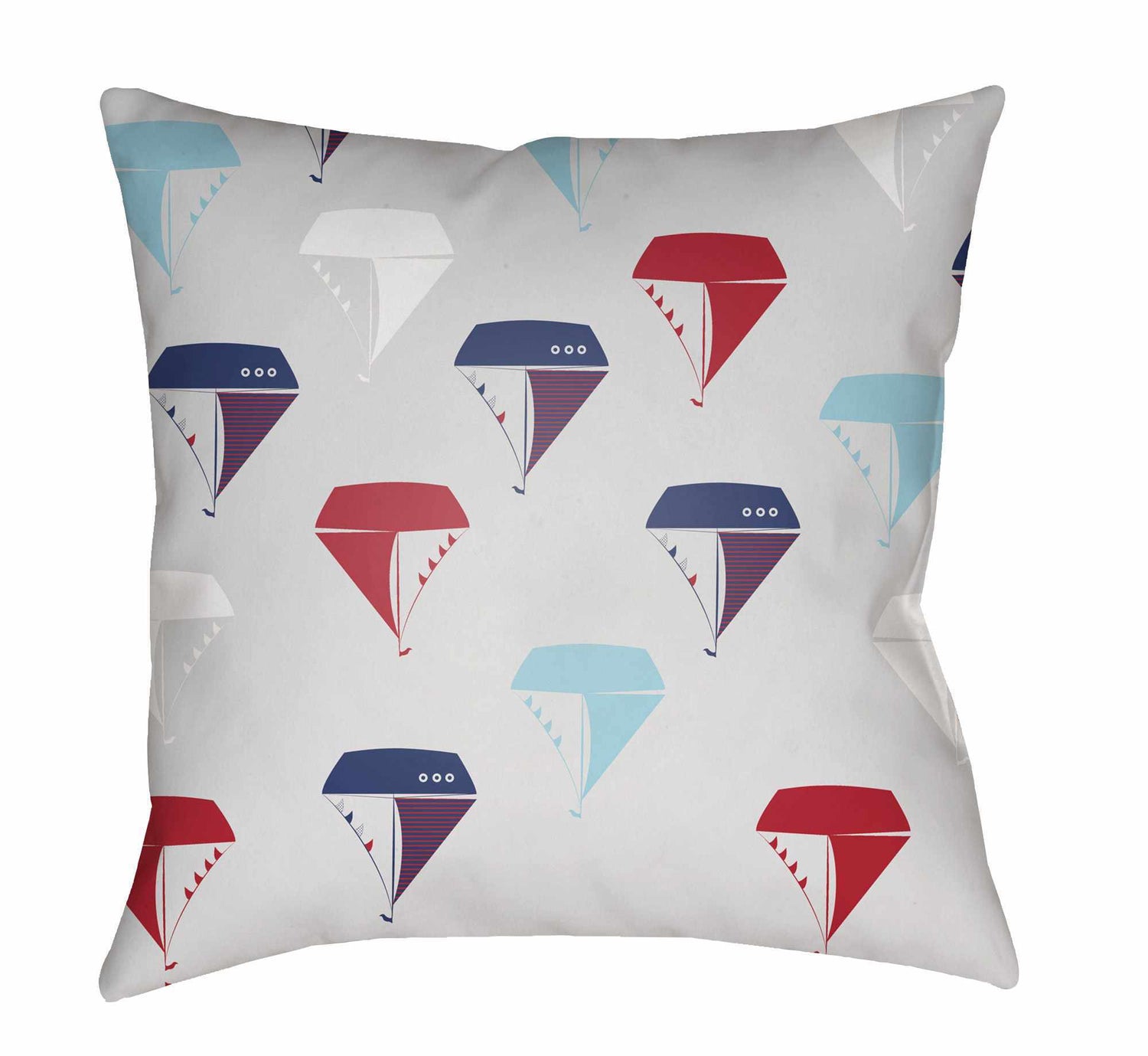 Kids Sailor Decorative Nursery Red Throw Pillow