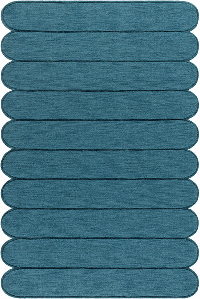 Tayte Blue Abstract Area Rug