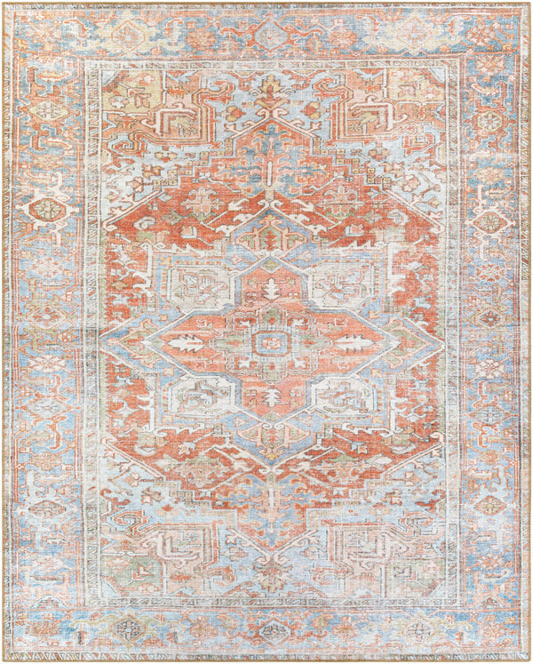 Rust Maayon Washable Rug