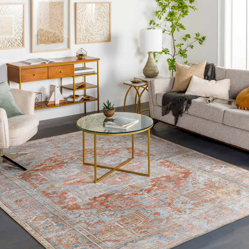 Rust Maayon Washable Rug – Boutique Rugs